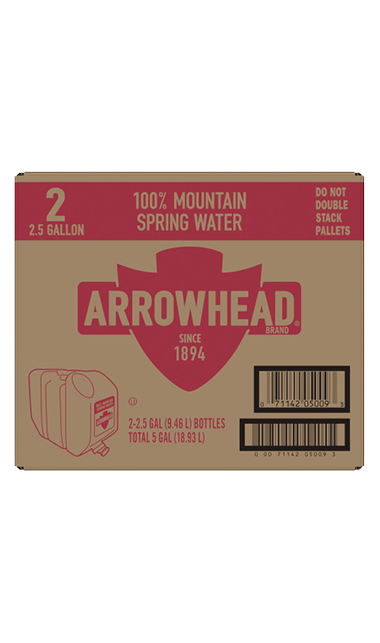 ARROWHEAD Brand 100% Mountain Spring Water, 2.5 Gallon Multipack (Pack of 2)