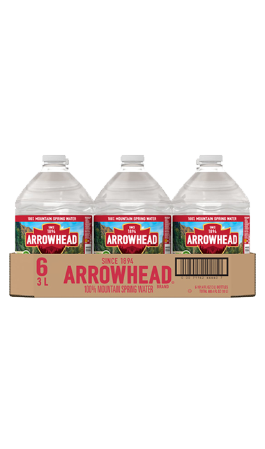 ARROWHEAD Brand 100% Mountain Spring Water, 3l Multipack (Pack of 6)