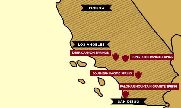 Los Angeles Arrowhead Map