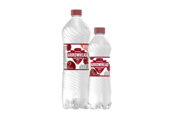 Arrowhead Sparkling Spring Water bottle, Black Cherry Flavor