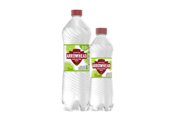 Arrowhead Sparkling Water bottle, Lime Flavor