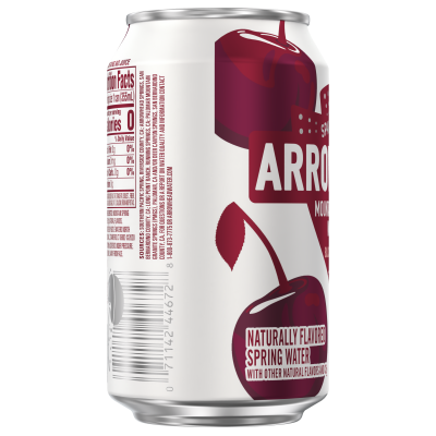 Arrowhead Sparkling Black Cherry Product detail 12oz can single left view