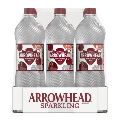 Arrowhead Sparkling Black Cherry Product detail 1L 12pk right view