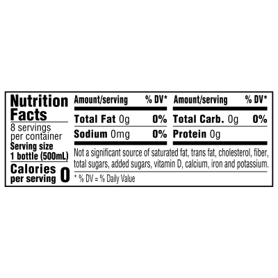 Arrowhead Sparkling Black Cherry product detail 500ml 8pack nutrition facts