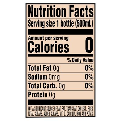Arrowhead Sparkling Black Cherry product detail 500ml Single nutrition facts