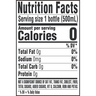 Arrowhead Spring water product detail 500mL 24 pack Nutrition facts