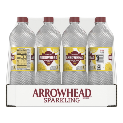 Arrowhead Sparkling Lemon Lime Product detail 1L 12pk front view