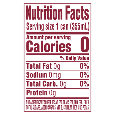 Arrowhead Sparkling Simply Bubbles Product detail 12oz can single nutrition facts