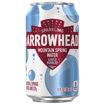 Arrowhead Sparkling Simply Bubbles Product detail 12oz can single