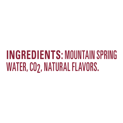 Arrowhead Sparkling Triple Berry Product detail 12oz can single ingredients