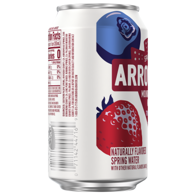 Arrowhead Sparkling Triple Berry Product detail 12oz can single left view