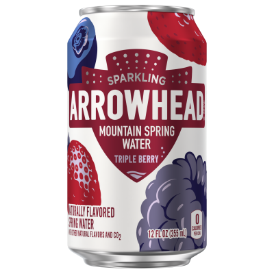 Arrowhead Sparkling Triple Berry Product detail 12oz can single