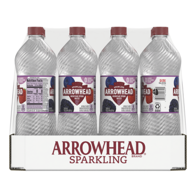 Arrowhead Sparkling Triple Berry Product detail 1L 12pk front view