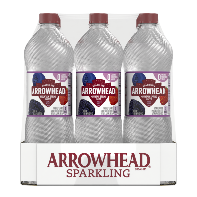 Arrowhead Sparkling Triple Berry Product detail 1L 12pk left view