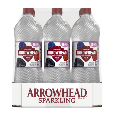 Arrowhead Sparkling Triple Berry Product detail 1L 12pk right view