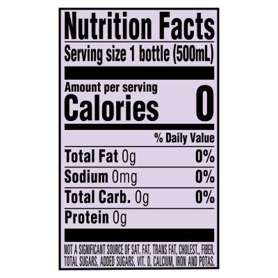 Arrowhead Sparkling Triple Berry Product detail 500mL single nutrition facts