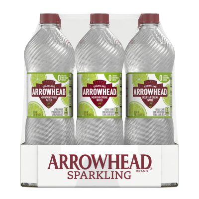 Arrowhead Sparkling Zesty Lime Product detail 1L 12pk right view
