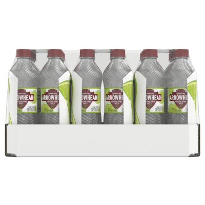 Arrowhead Sparkling Zesty Lime Product detail 500mL 24 pack front view