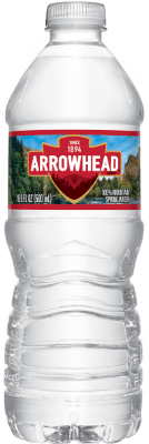 Arrowhead Spring Water bottle, 500 mL, single