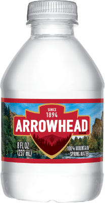 Arrowhead Spring Water bottle, 8 oz, Single