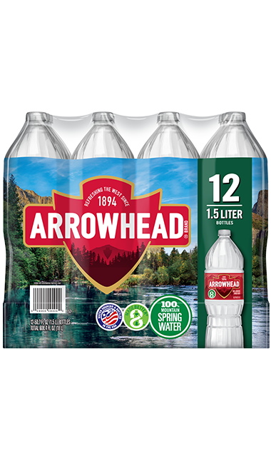Arrowhead Spring Water bottle, 1.5 L, (Pack of 12)