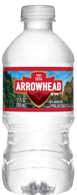 Arrowhead Spring Water bottle, 12 fl oz, single