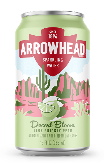 Desert Bloom Lime Prickly Pear Sparkling Water