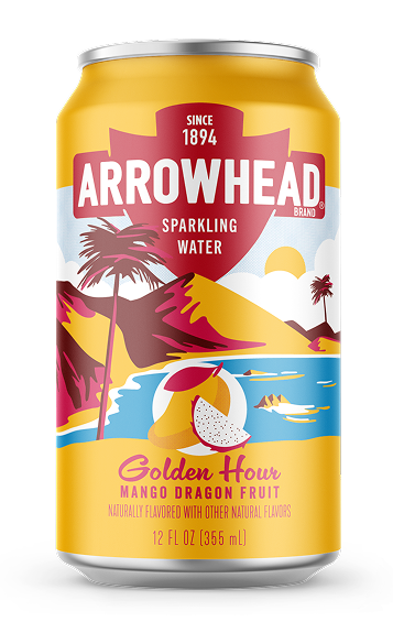 Golden Hour Mango Dragon Fruit Sparkling Water