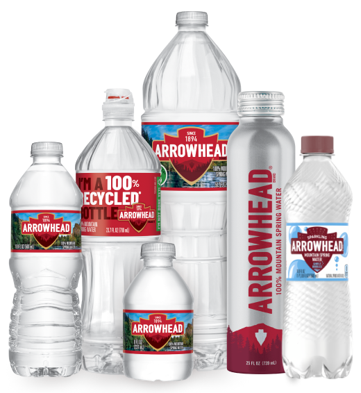 arrowhead brand 100% mountain spring water collection