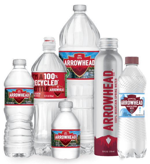 arrowhead brand 100% mountain spring water collection