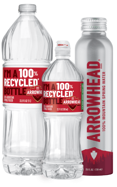 Meet our recycled and recyclable bottles.